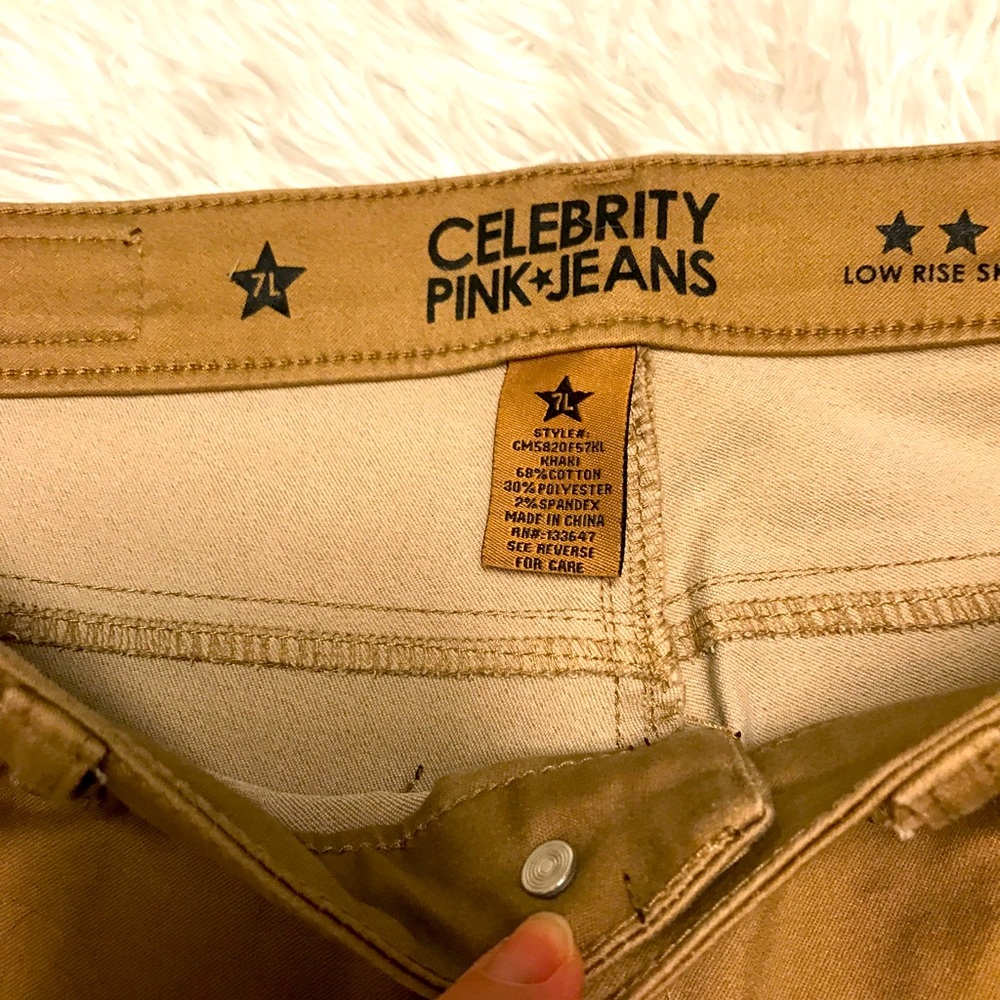 ✨Celebrity Pink Jeans / slacks Khaki color 7 LONG